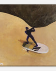 Wingfoil-Momente "Lightwind Sesh" - Kunstdruck auf Canvas, 20 x 20 cm