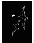 Moonfoiler - Premium-Poster aus mattem, schwerem Papier mit Leisten