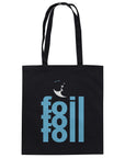 Leichte Baumwoll-Tragetasche - Foil 3 Backflip (light blue)
