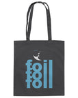 Leichte Baumwoll-Tragetasche - Foil 3 Backflip (light blue)