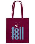 Leichte Baumwoll-Tragetasche - Foil 3 Backflip (light blue)