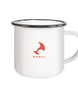 Flo Foil - Emaille-Tasse mit schwarzem Rand (burnt ochre)