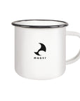 Flo Foil - Emaille-Tasse mit schwarzem Rand (black)