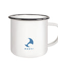 Bert Backflip - Emaille-Tasse mit schwarzem Rand