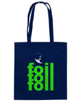 Bio-Baumwolltragetasche - Foil 3 Backflip (green)