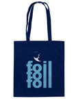 Bio-Baumwolltragetasche - Foil 3 Backflip (light blue)