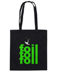 Bio-Baumwolltragetasche - Foil 3 Backflip (green)