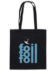 Bio-Baumwolltragetasche - Foil 3 Backflip (light blue)