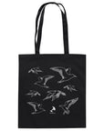 Tote Bag - Bio-Baumwolle, Line Art Möwen