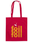 Bio-Baumwolltragetasche - Foil 3 Backflip (orange)