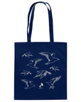 Tote Bag - Organic Cotton, Line Art Seagulls
