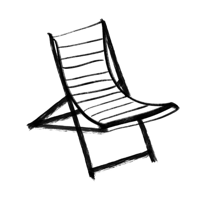 Loungesessel aus Holz in hellem Wohnraum – natürliche Einrichtung im minimalistischen Stil