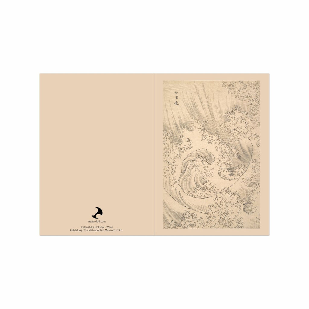 Japanese Waves - Gruß- und Postkarten-Set, 4 Karten