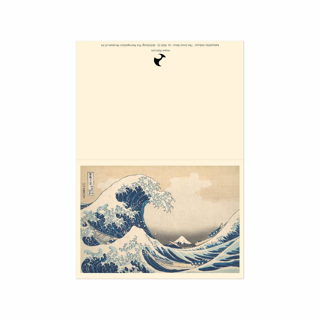 Japanese Waves - Gruß- und Postkarten-Set, 4 Karten