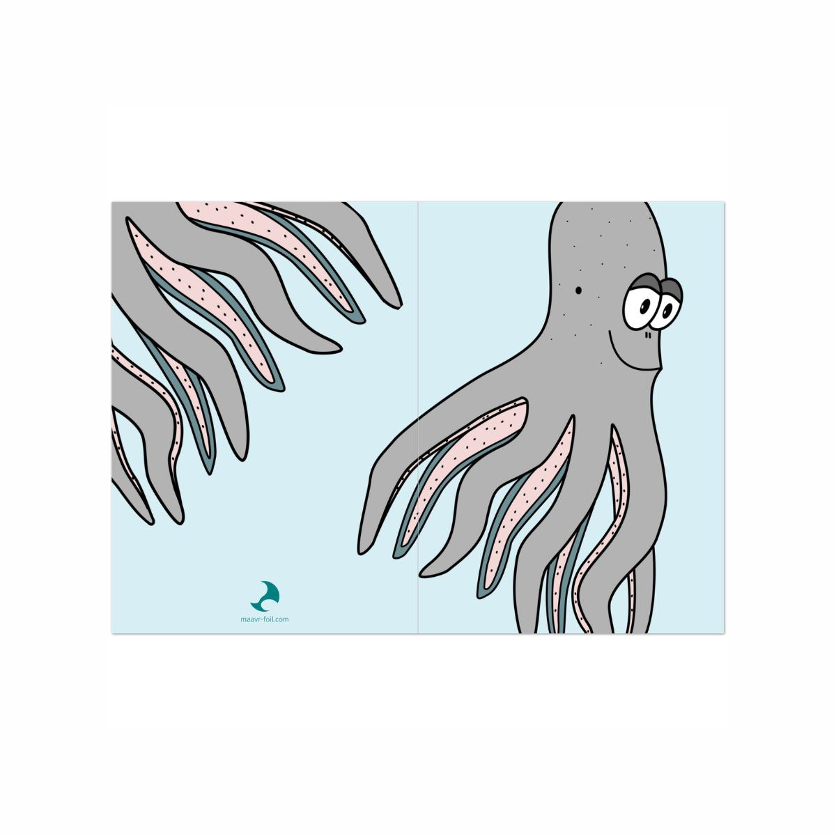 Coastal Cartoon - Grußkarten-Set, 4 Karten, 10,5 × 14,8 cm