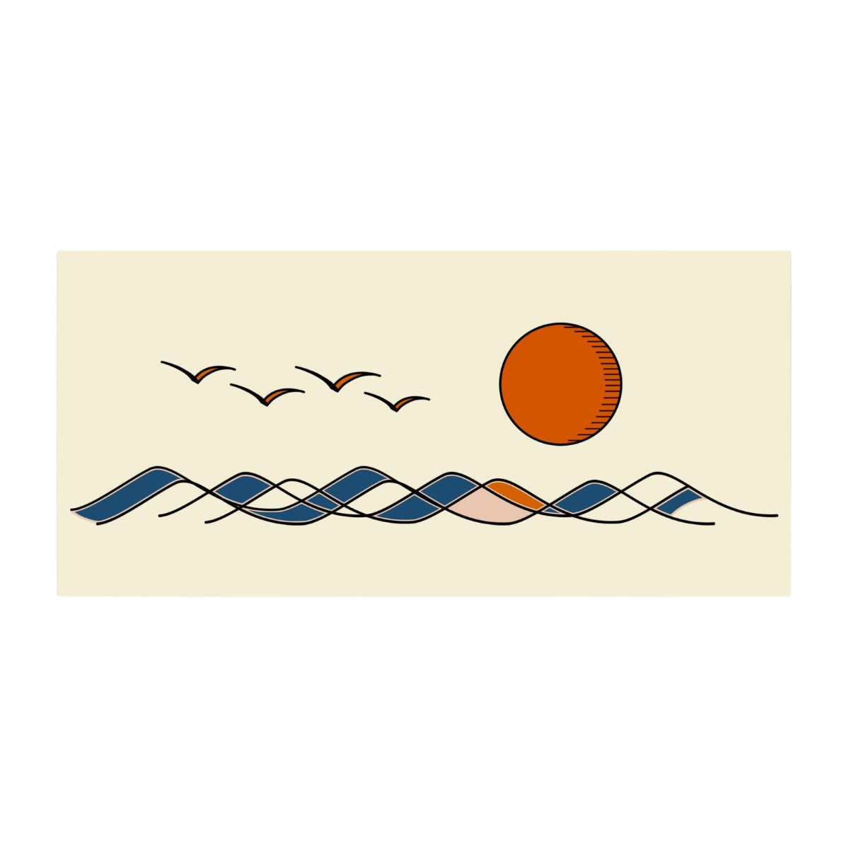 Waves - Postcard Set, 4 Cards
