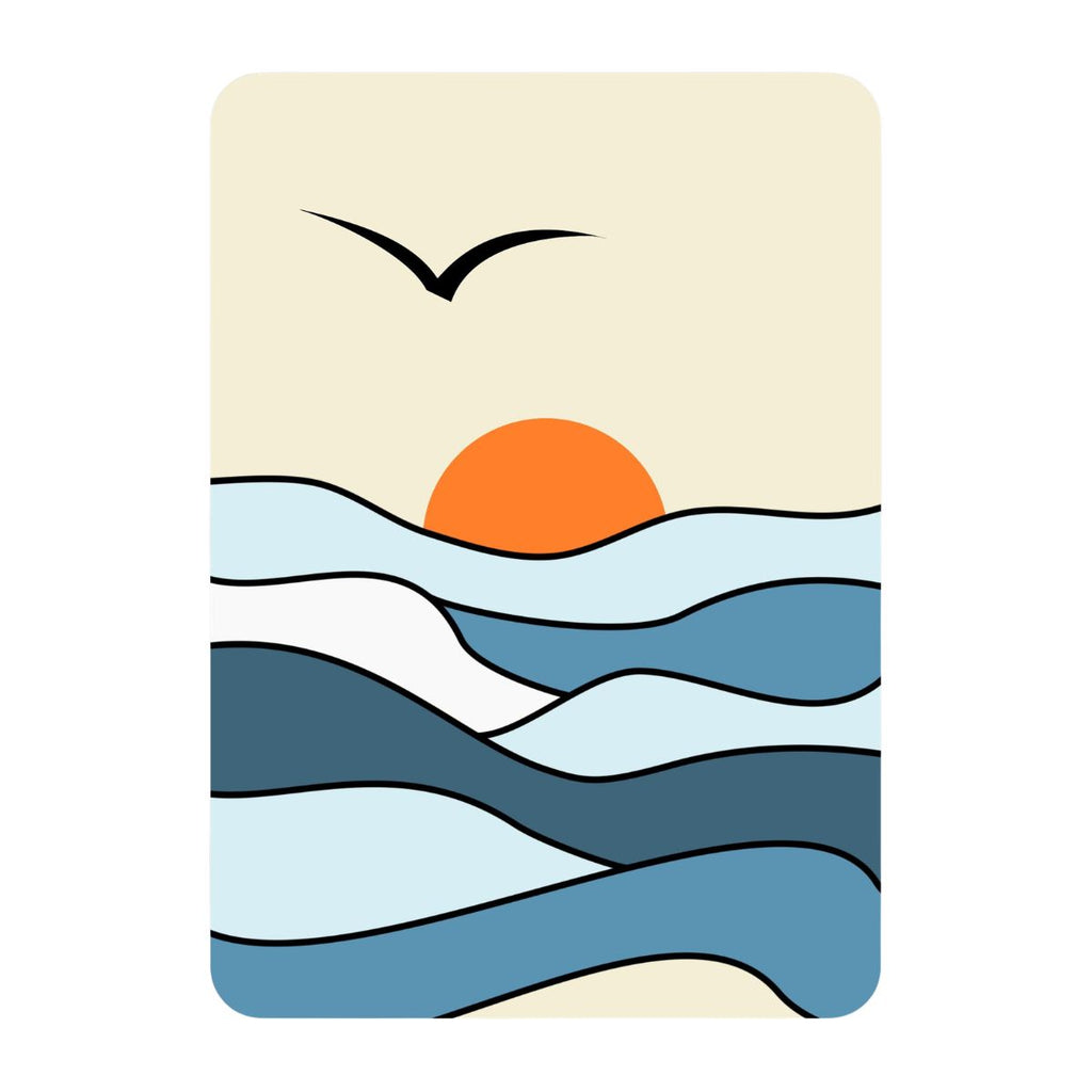 Waves - Postcard Set, 4 Cards