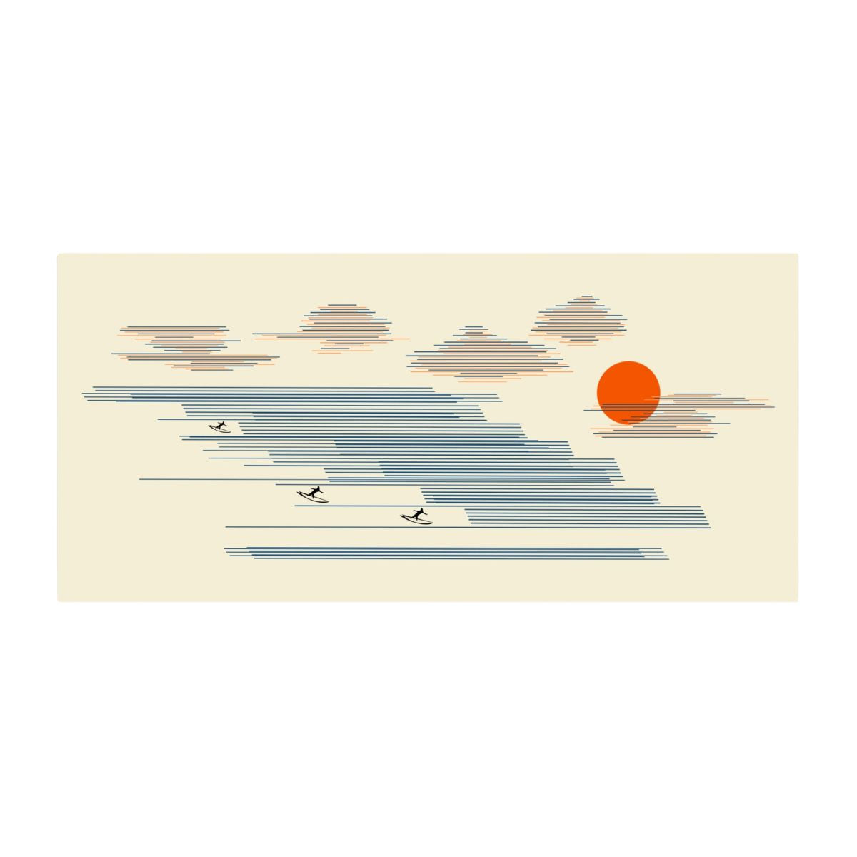 Waves - Postcard Set, 4 Cards