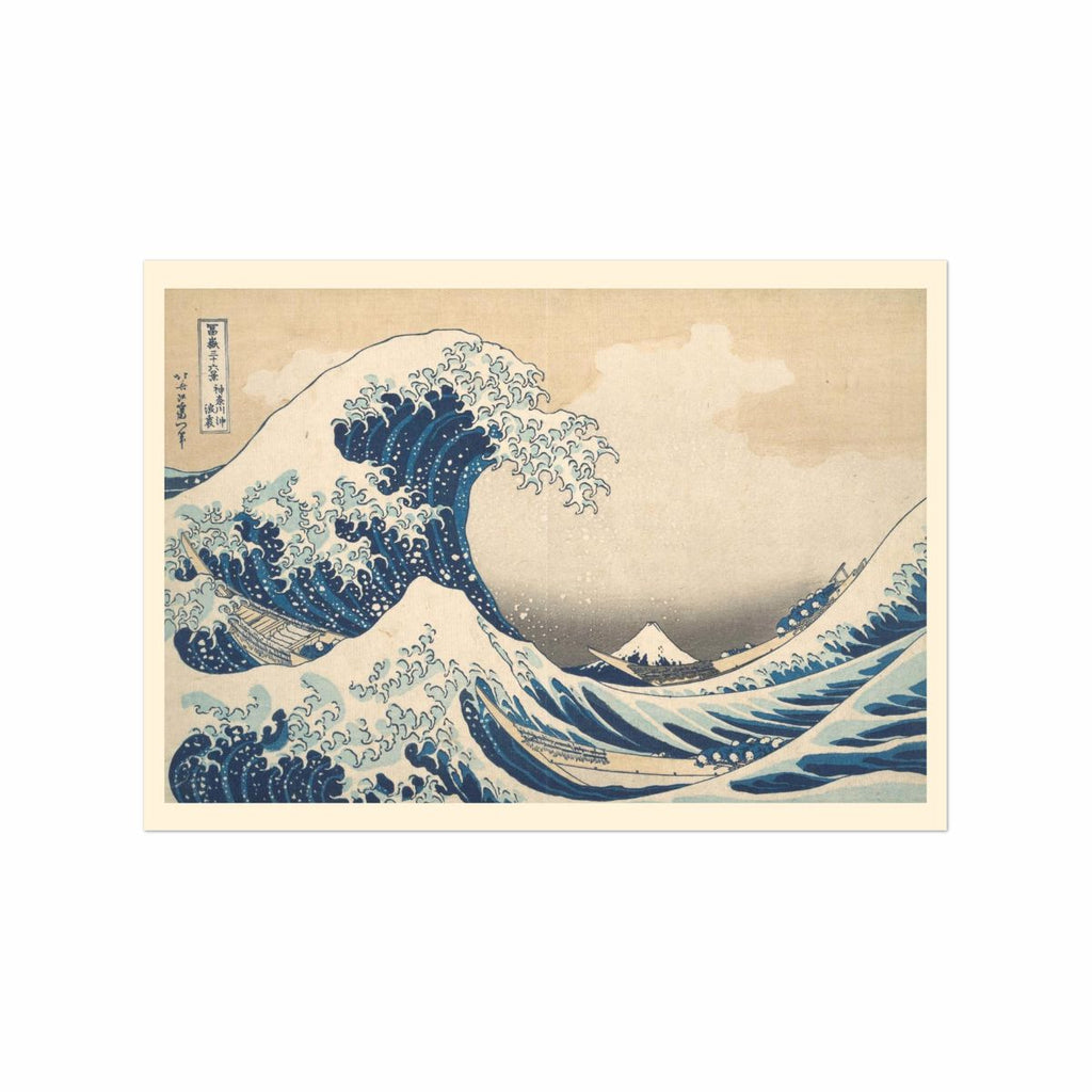 Japanese Waves - Gruß- und Postkarten-Set, 4 Karten