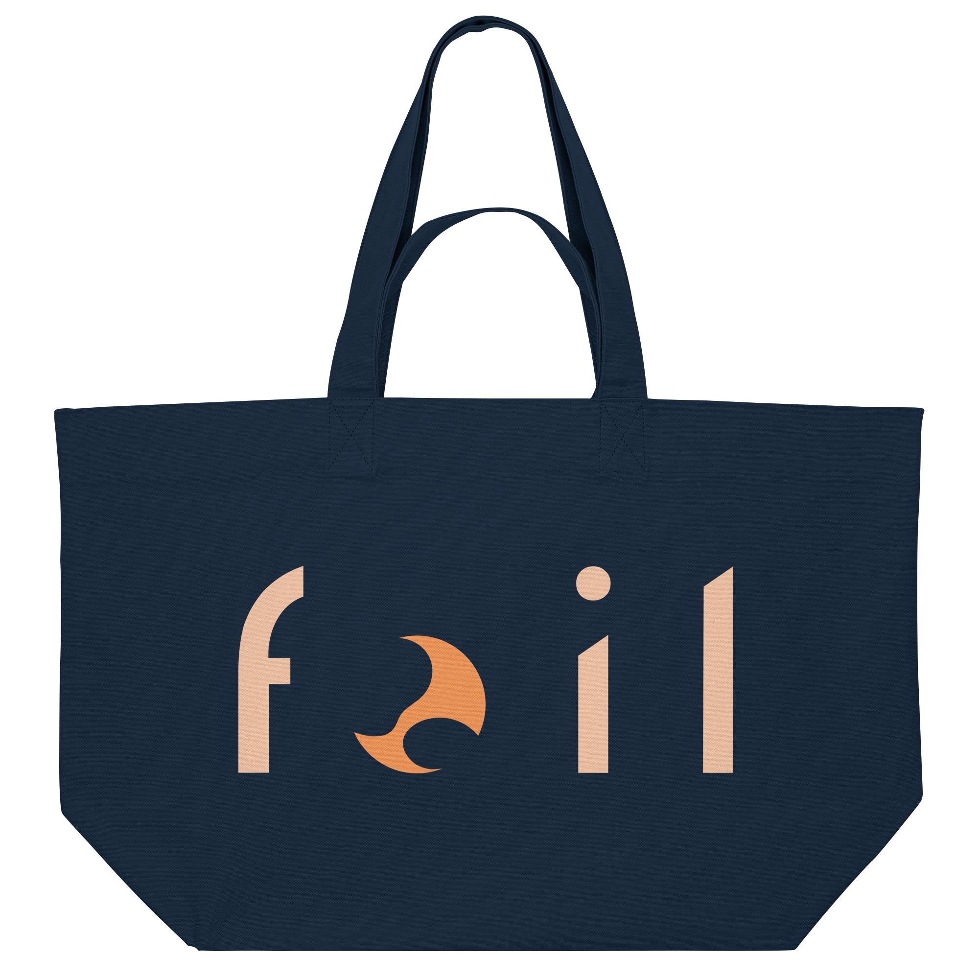 Strandtasche aus Baumwolle mit Foil Schriftzug