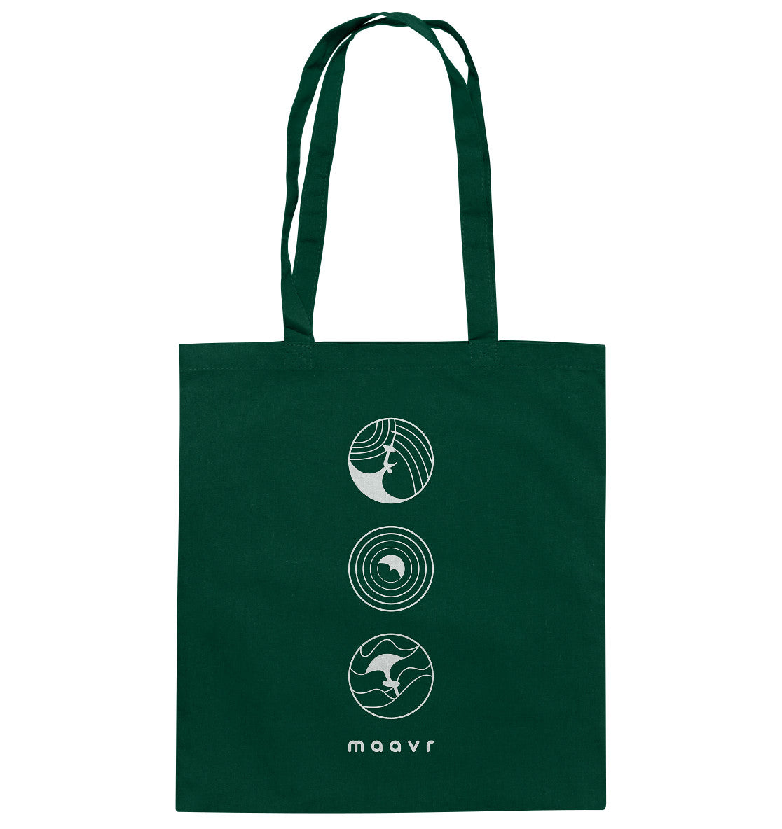 Tote Bag - Baumwolle, Wingfoil Icons, weiß
