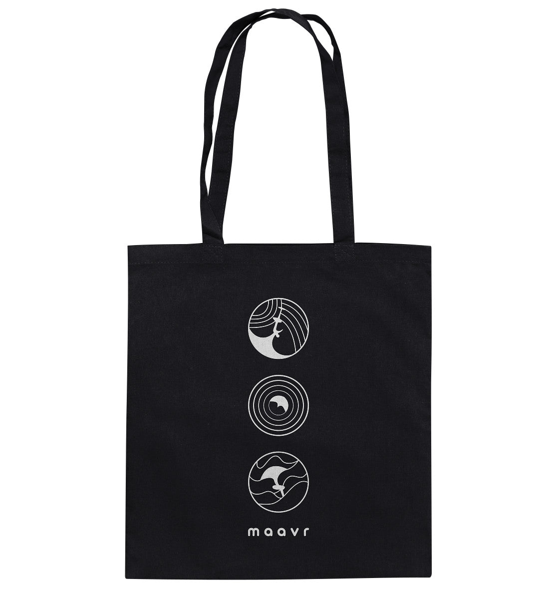 Tote Bag - Baumwolle, Wingfoil Icons, weiß