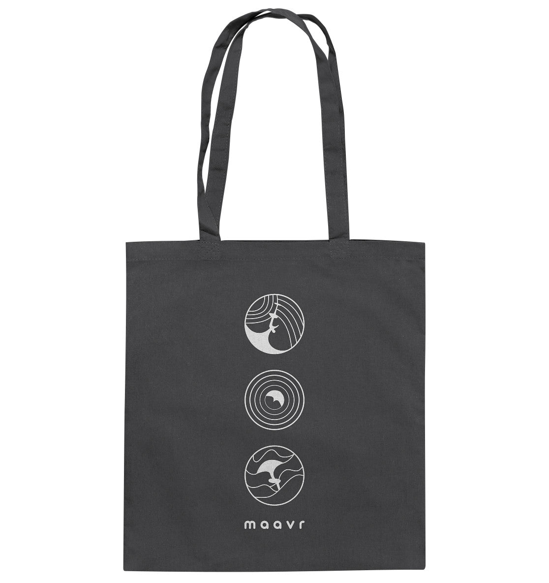 Tote Bag - Baumwolle, Wingfoil Icons, weiß