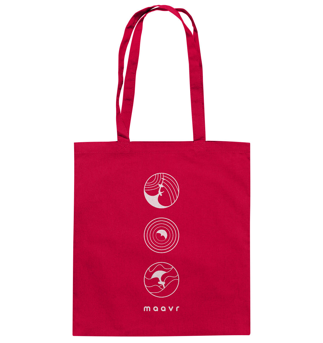 Tote Bag - Baumwolle, Wingfoil Icons, weiß