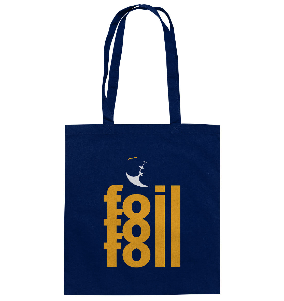 Tote Bag - Bio-Baumwolle, Backflip Foil 3, orange