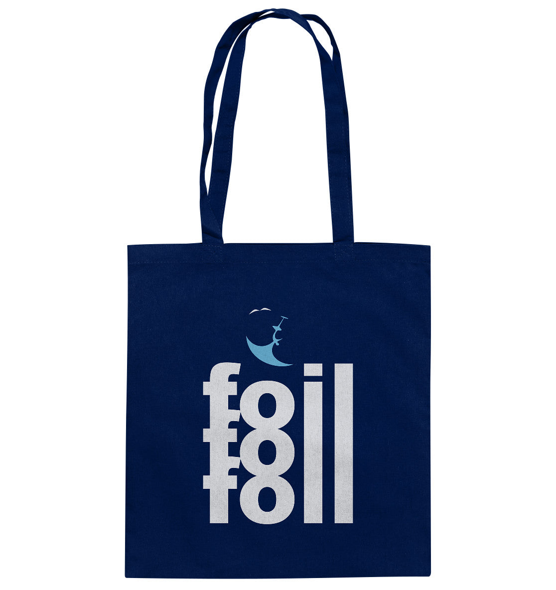 Tote Bag - Bio-Baumwolle, Backflip Foil 3, weiß