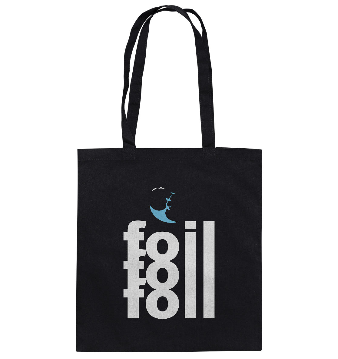 Tote Bag - Bio-Baumwolle, Backflip Foil 3, weiß