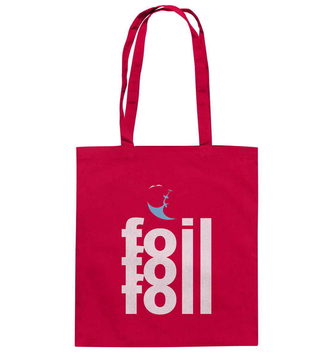 Tote Bag - Bio-Baumwolle, Backflip Foil 3, weiß