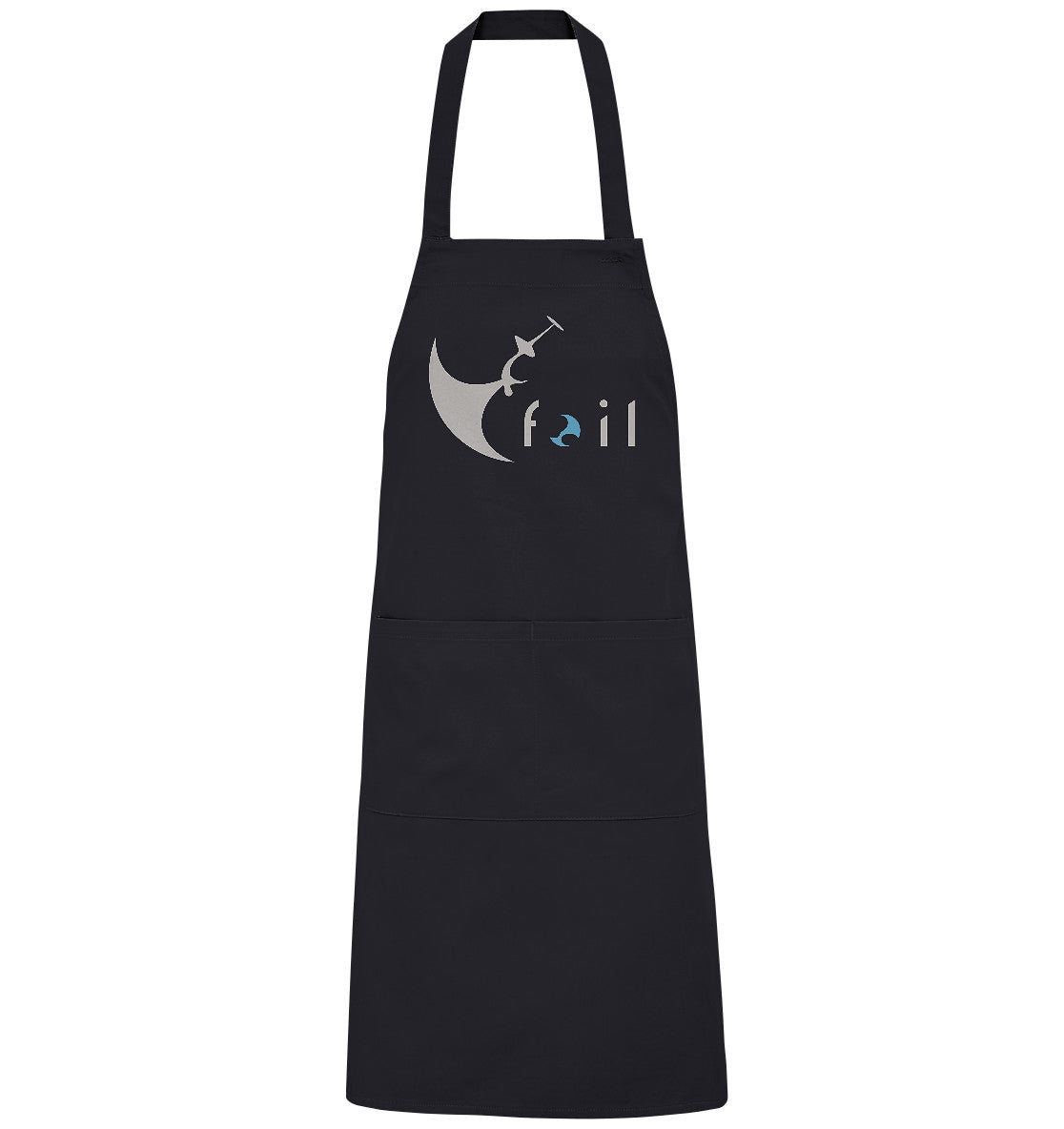 Grillschürze mit Wingfoilmotiv Backflip und Foil-Slogan