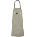 Cooking and grilling apron - foil, black, beige
