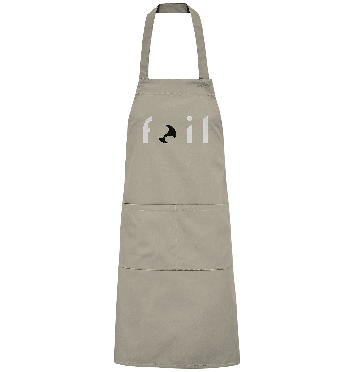 Cooking and grilling apron - foil, black, beige