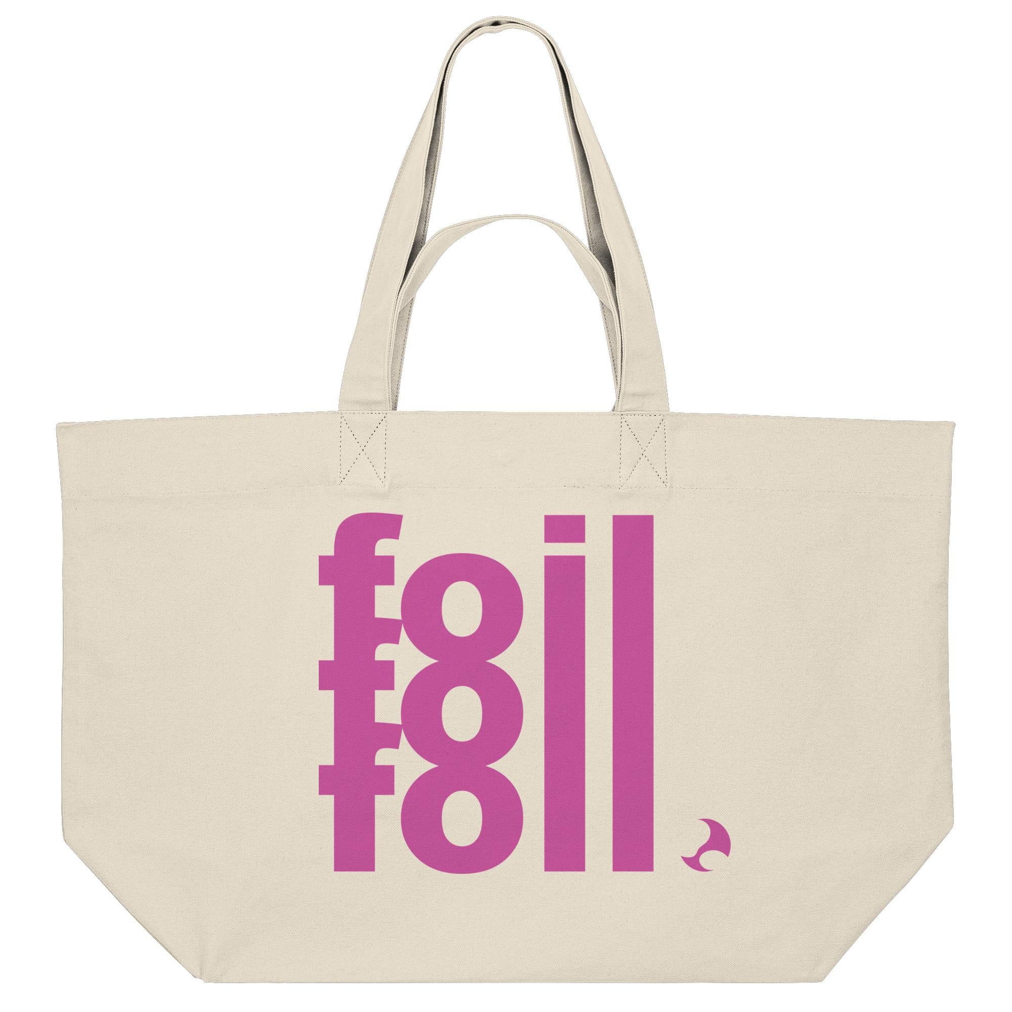 Beach Bag - recycled, Foil 3, colour/pink