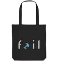Kleine Premium Tote Bag - recycelt, Foil Logo, hellblau