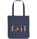 Kleine Premium Tote Bag - recycelt, Foil Logo, orange