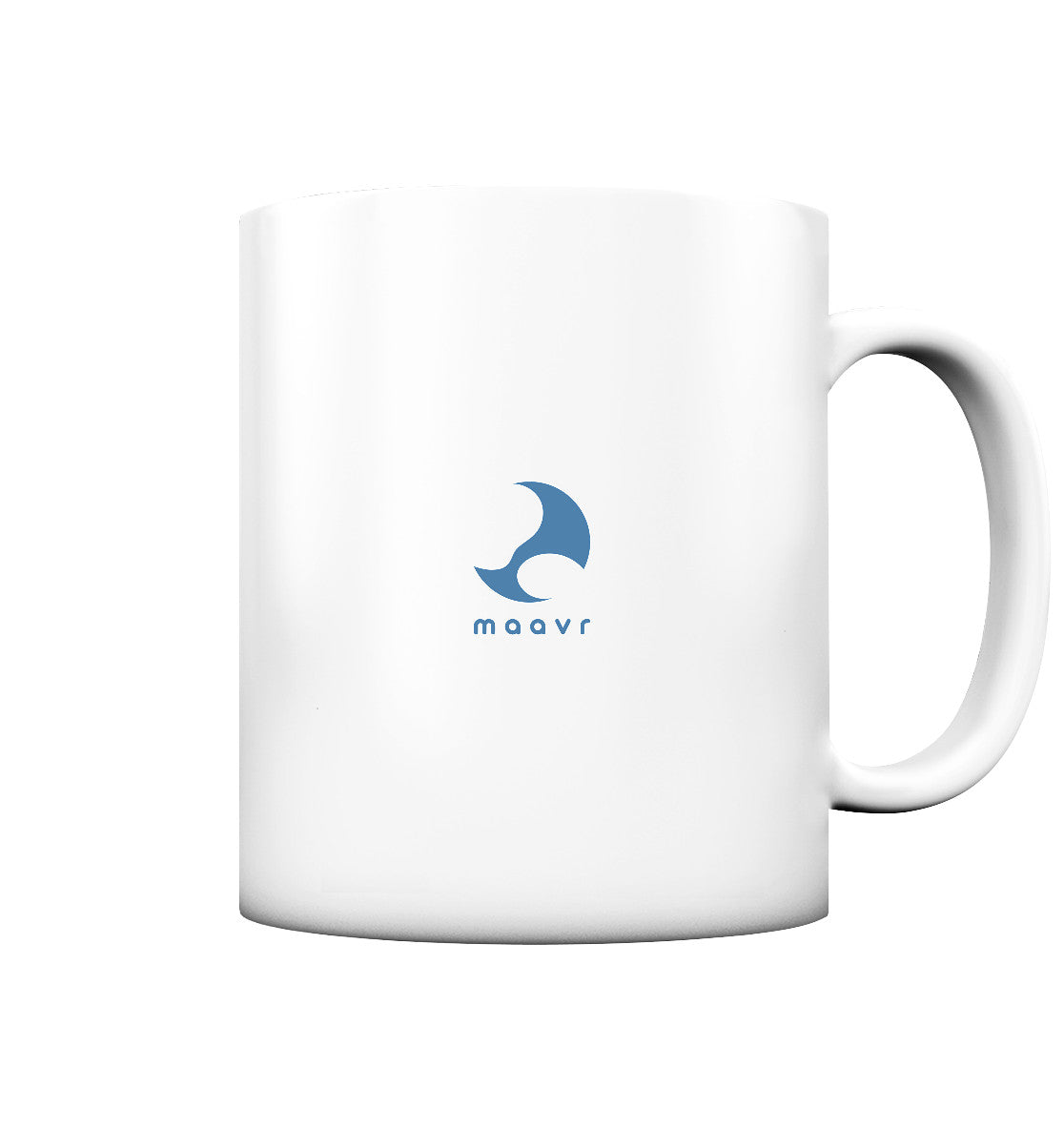 Foil 3 – Cup with Foil Slogan, matte, white and blue