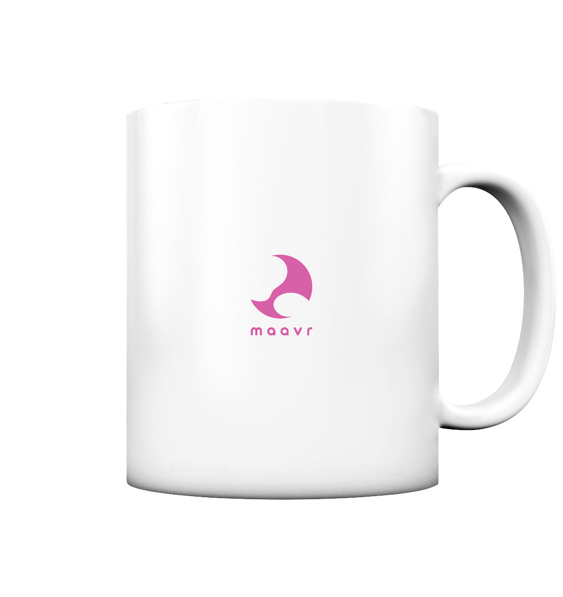 Slide 3 – Mug with foil slogan, matte, white and pink